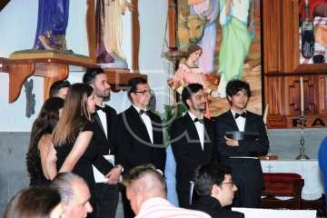 La Virgen de las Nieves estrena himno en el 75 aniversario de la Parroquia de Lomo Magullo (Foto TA)